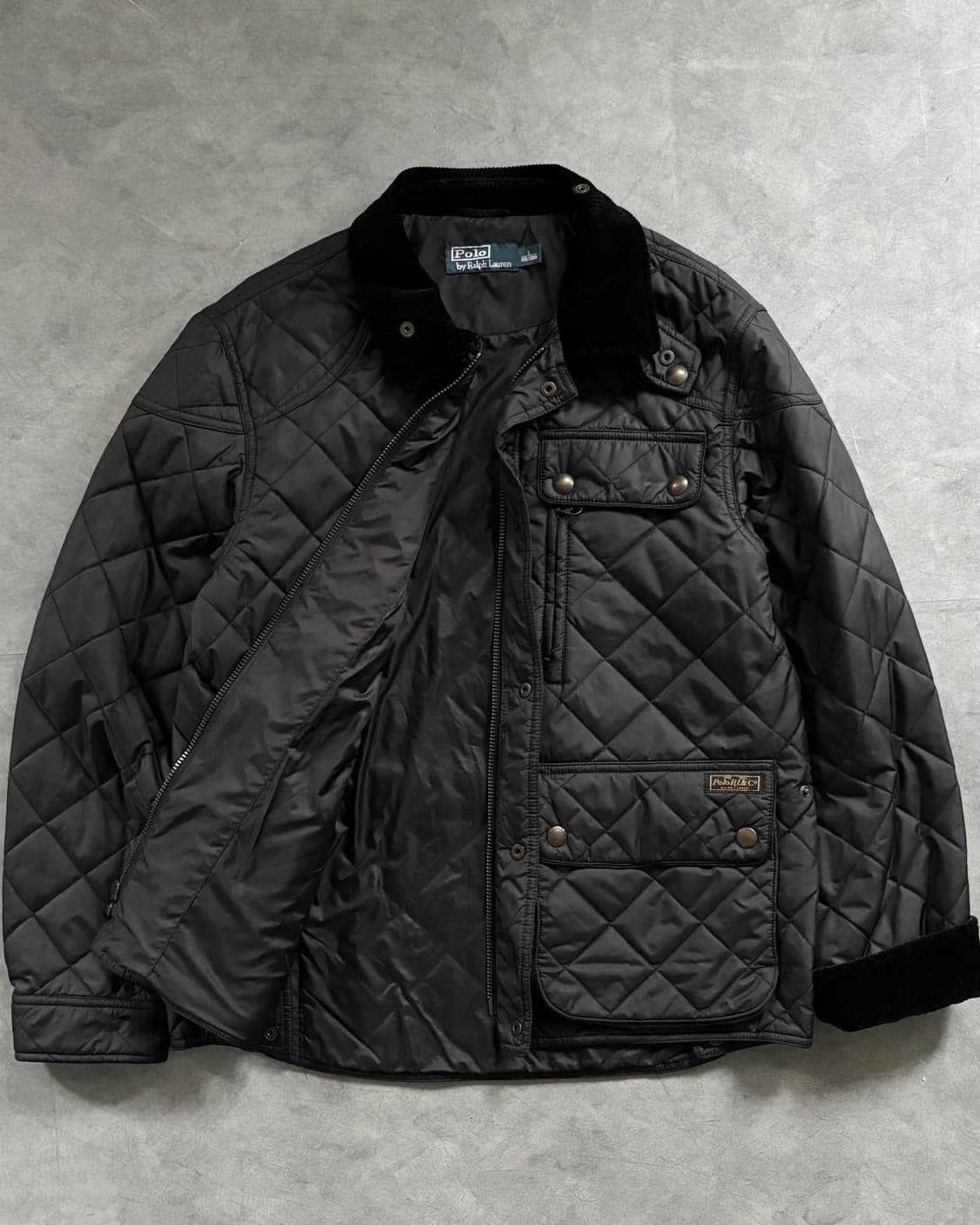 Polo 폴로 블랙 퀼팅 자켓  상품이미지1