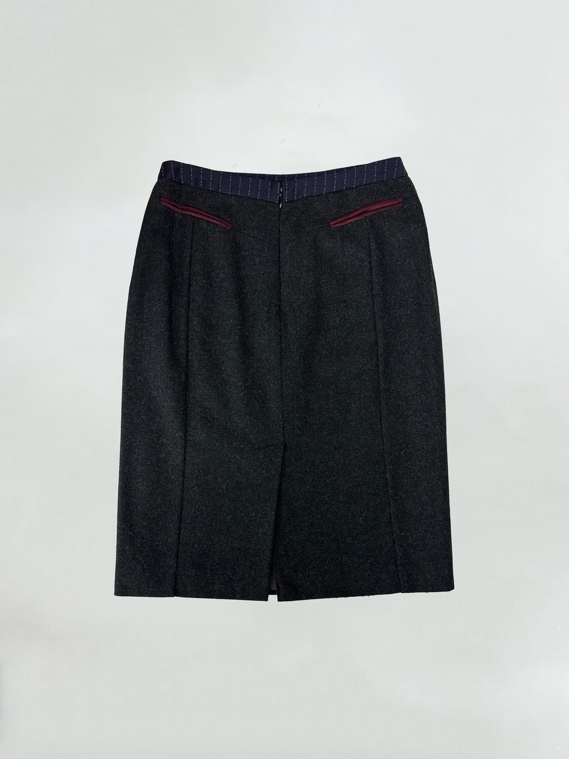 에트로 스펠 로고 울캐시미어 스커트 상품이미지4