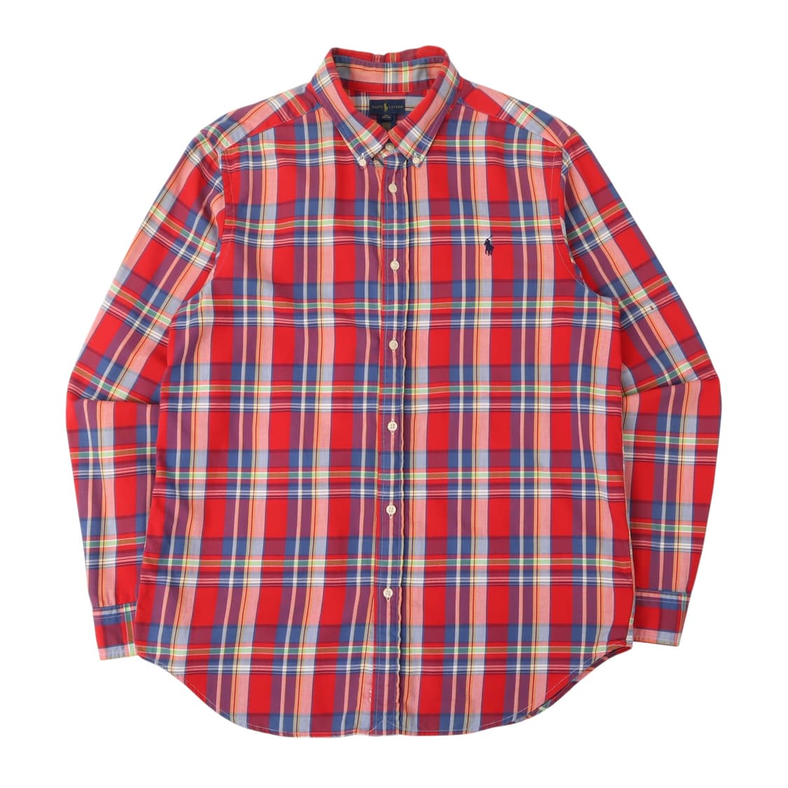 폴로 랄프로렌 레드 마드라스 체크 셔츠 상품이미지1