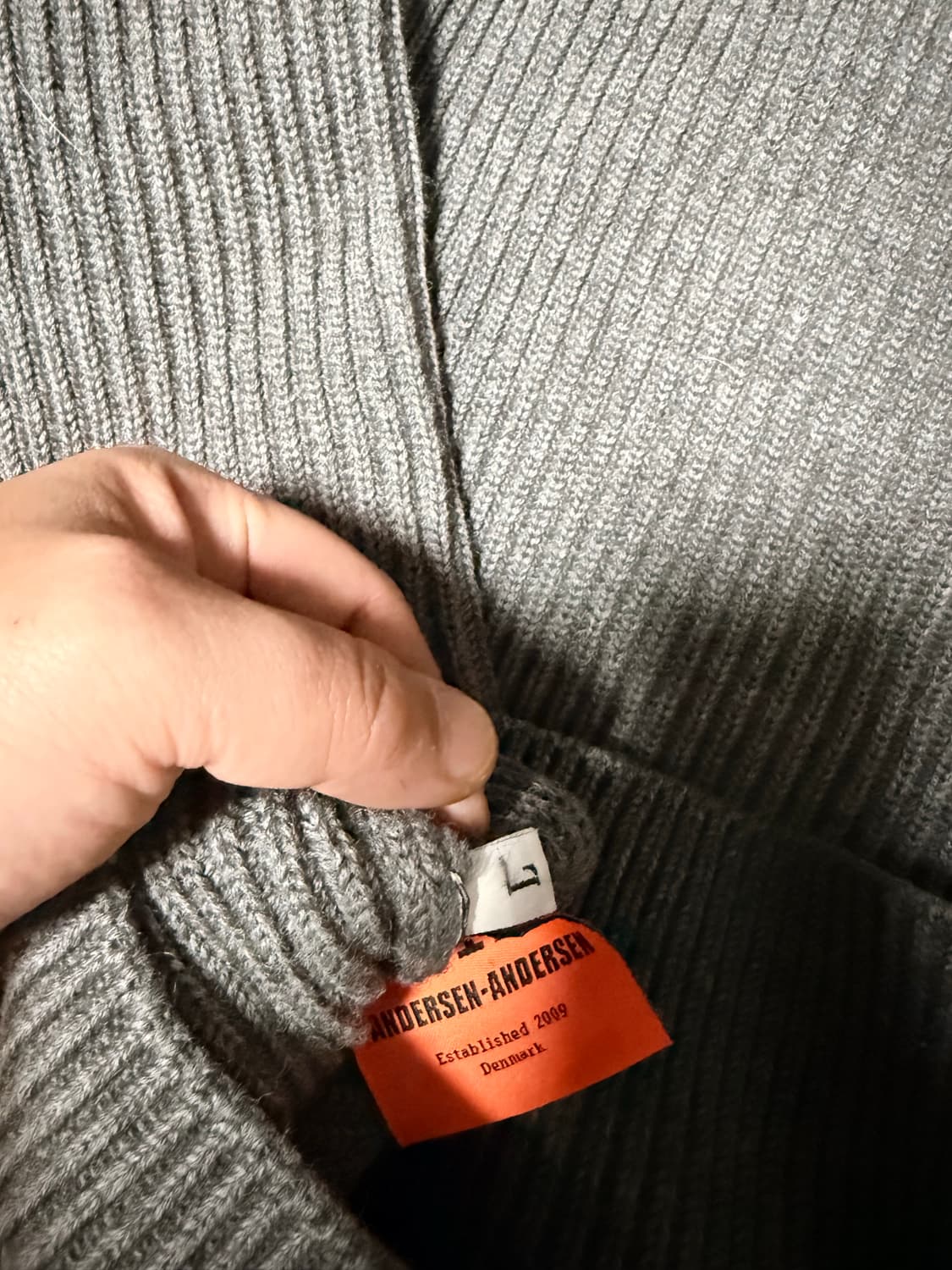 안데르센안데르센 ANDERSEN 네이비 터틀넥 상품이미지4