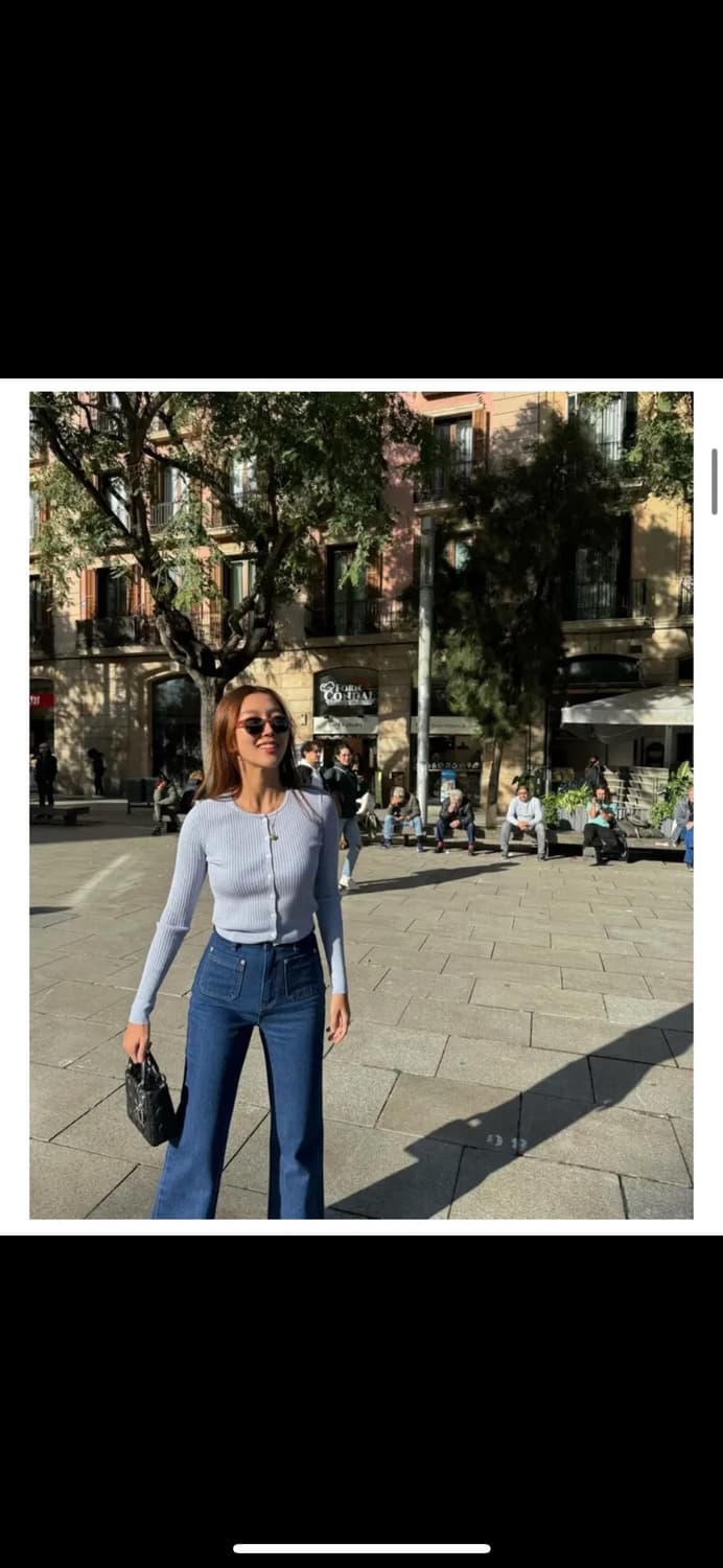 MEMO OFFICIAL 콘 시리즈 블루 에어 판타롱  코스모 상품이미지1