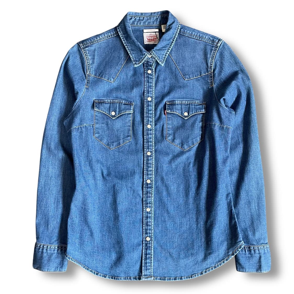 리바이스 테일러드핏 웨스턴 데님 긴팔 셔츠 M 상품이미지1