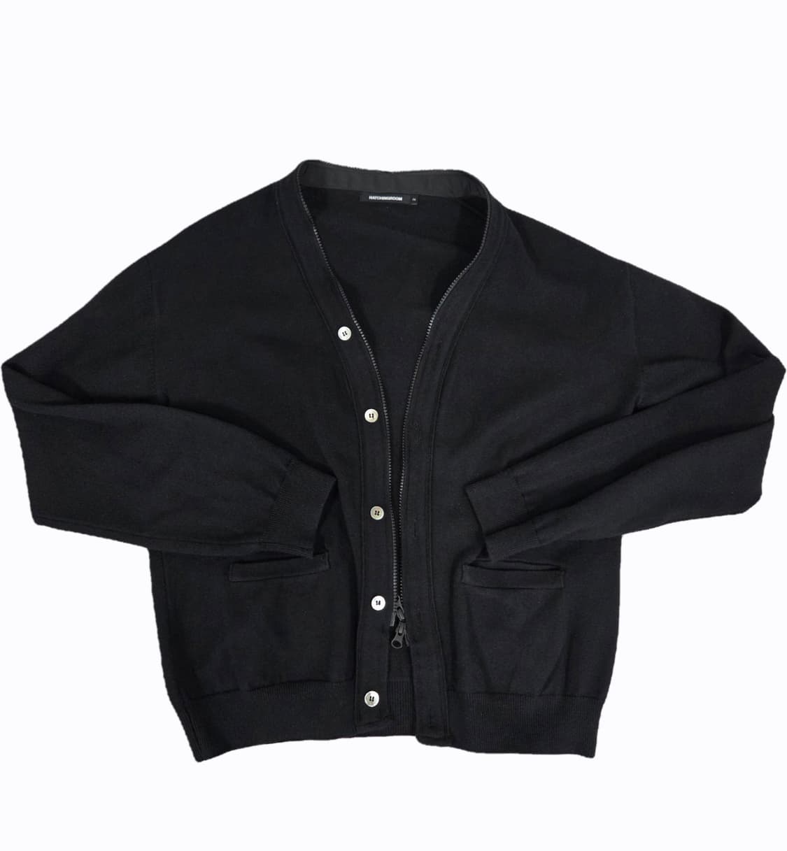 해칭룸 zip cardigan black 2사이즈 상품이미지3