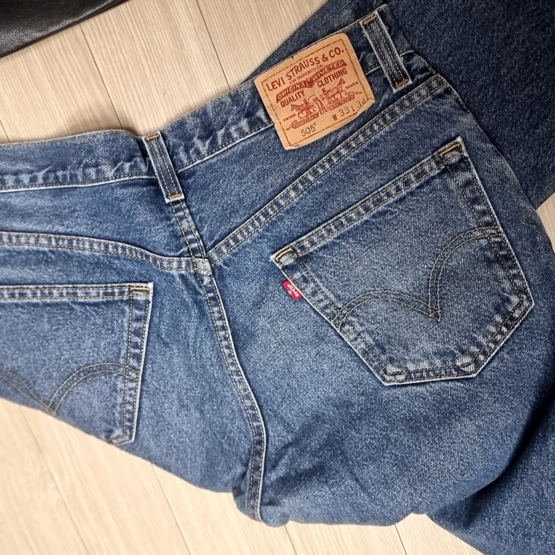 리바이스505 청바지 REGULAR FIT 블루(33) 상품이미지4