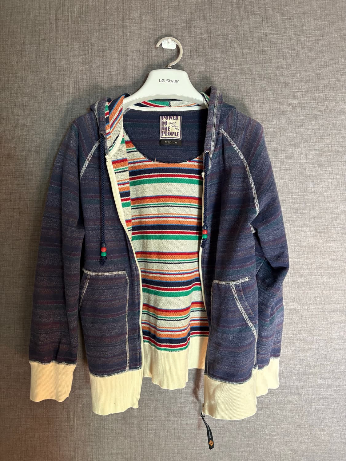 💜Power to the People 후드/Japan vintage 상품이미지1