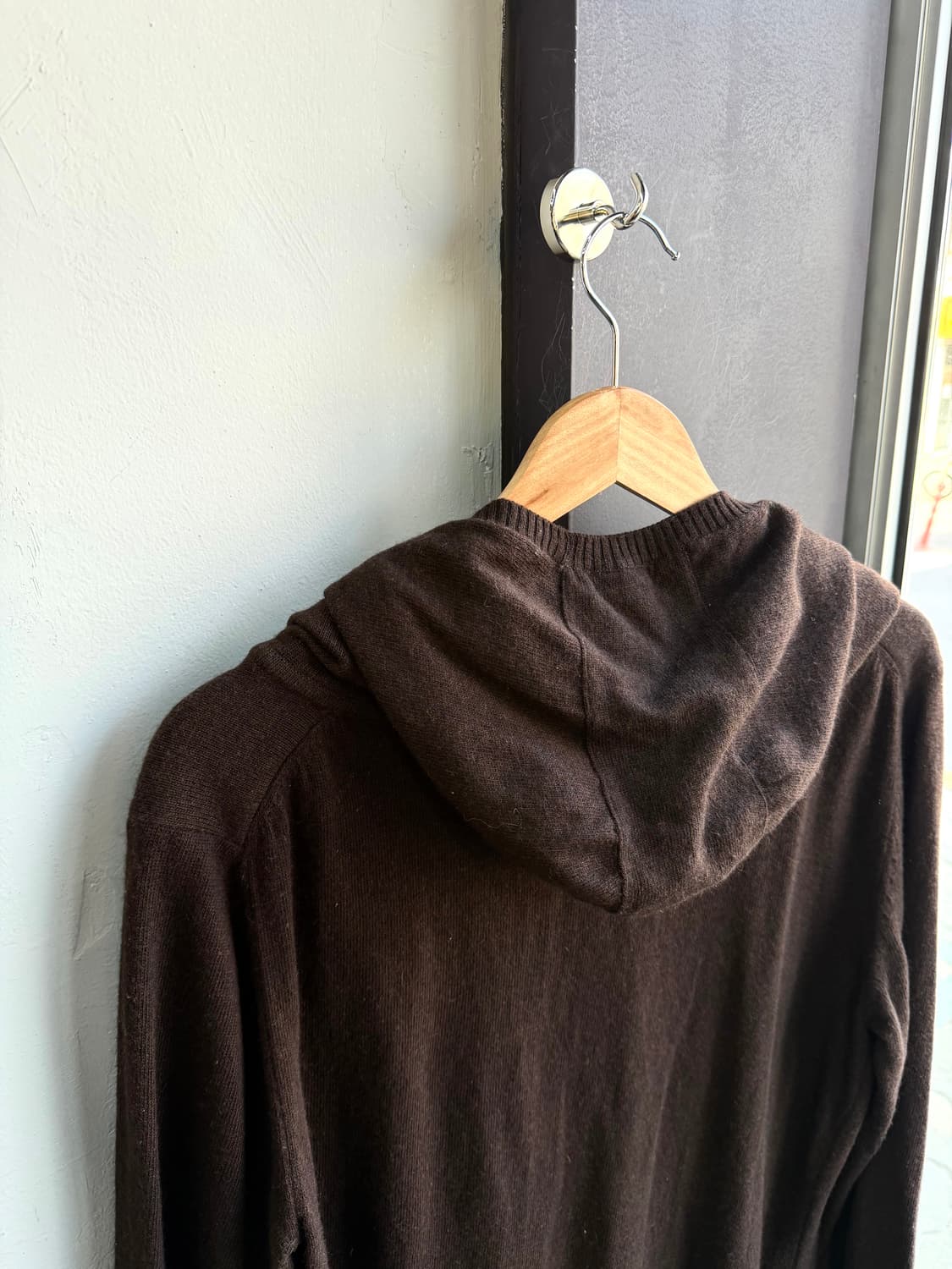 48/ 우영미 00AW 아카이브 레이어드 캐시미어 후드 니트 상품이미지7