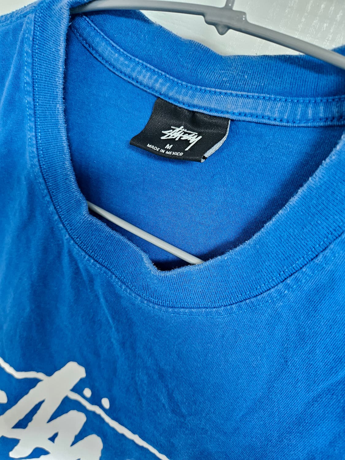 스투시 프린팅 반팔 블루 M 상품이미지3