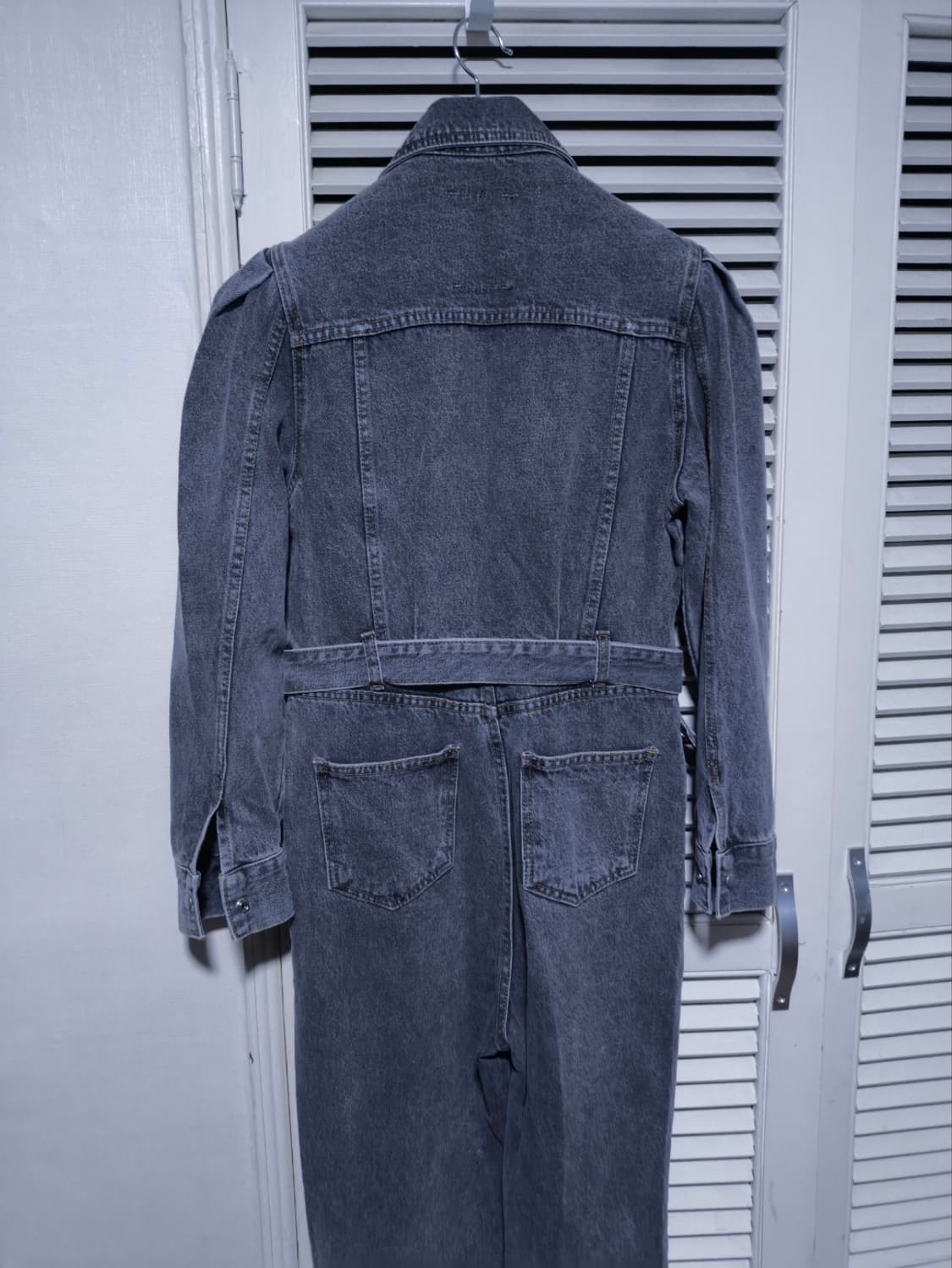 S 바이플로우 데님 점프슈트 청 그레이 상품이미지6