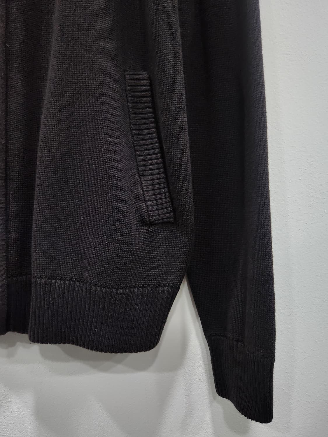 [95] 헨리브라운 니트 집업 남성 95사이즈 다크브라운 상품이미지4