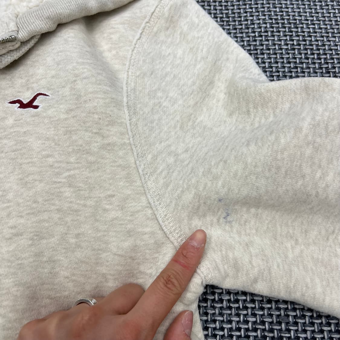 홀리스터 양털 울프죠 후드집업 상품이미지3