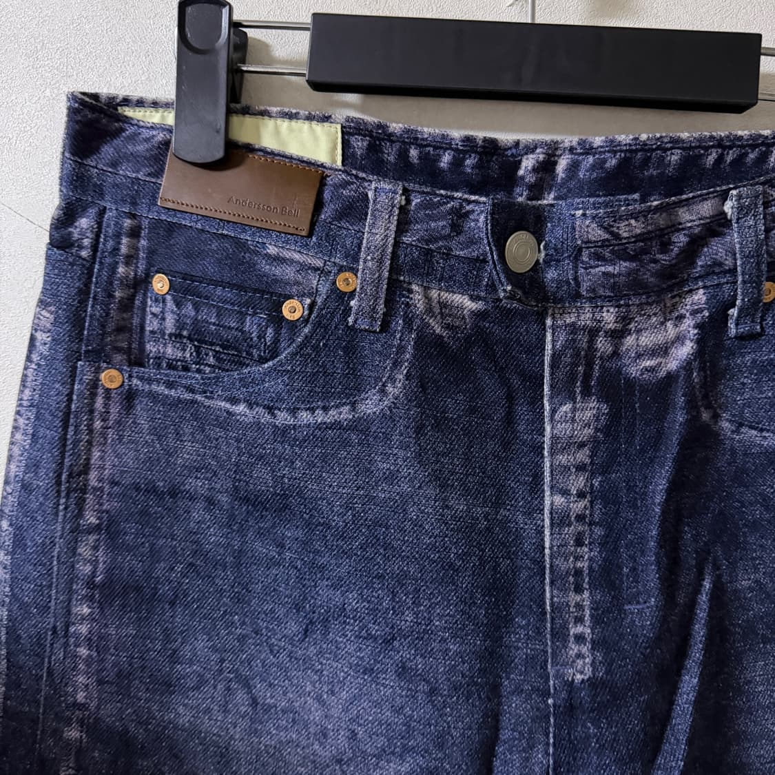 앤더슨벨 남성 오버핏 워싱 데님팬츠 31  상품이미지1