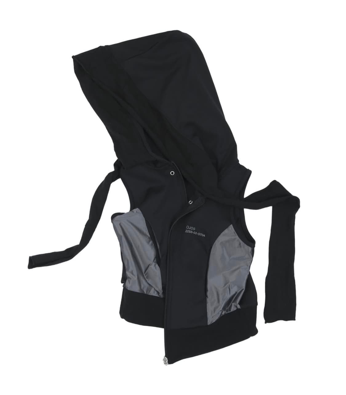 오호스 머플러 복서 후드 집업 블랙 상품이미지2