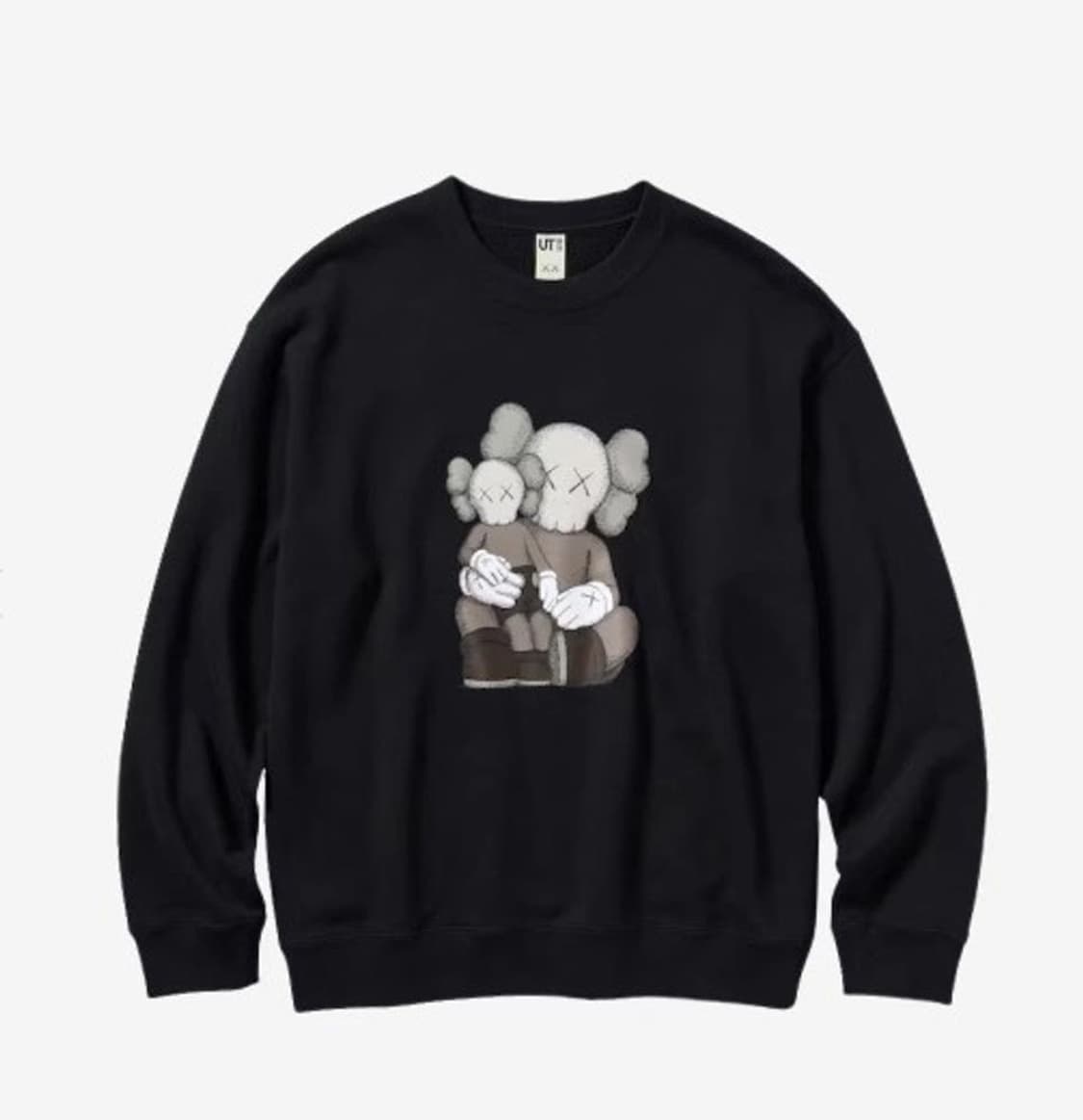 유니클로 KAWS 카우스 블랙 스웨트 셔츠 2XL 상품이미지1