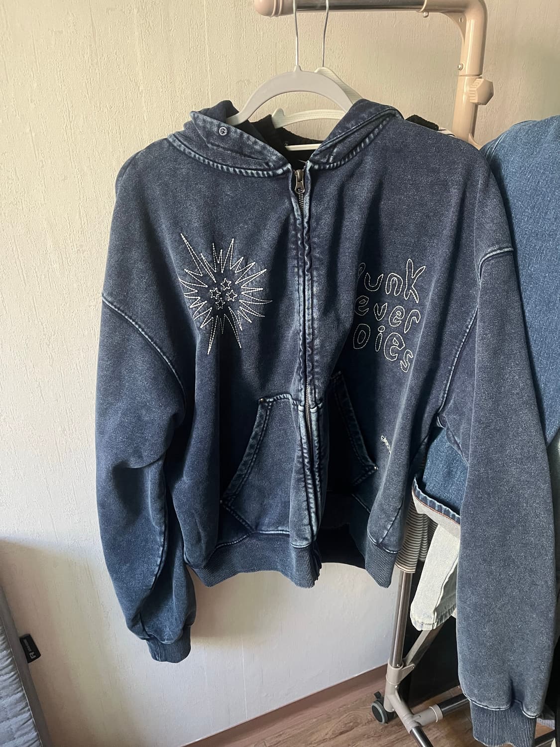 Glack 워싱 후드집업 상품이미지2