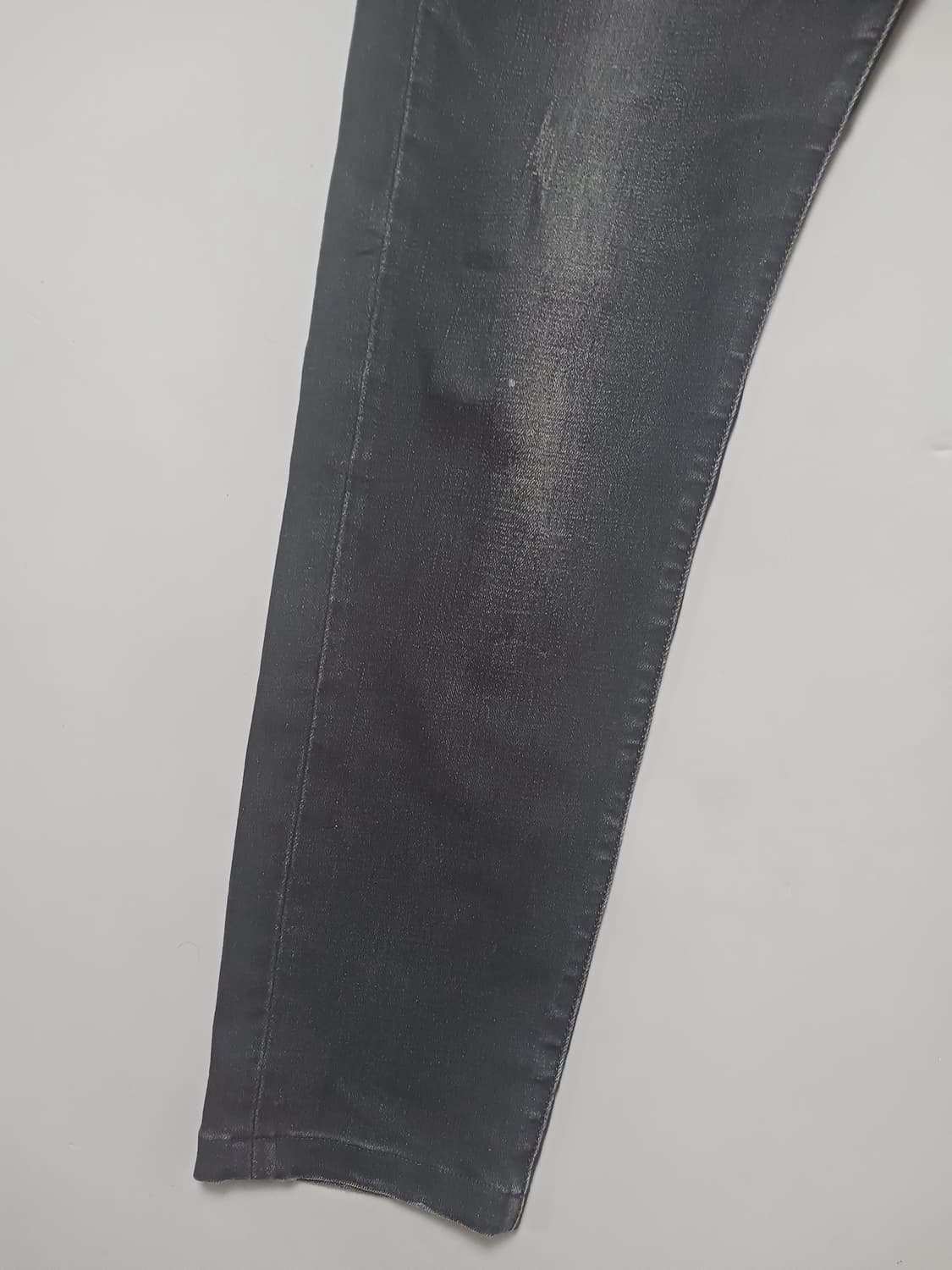 [32] 아르마니진스 데미지 슬림 블랙진 청바지 상품이미지3