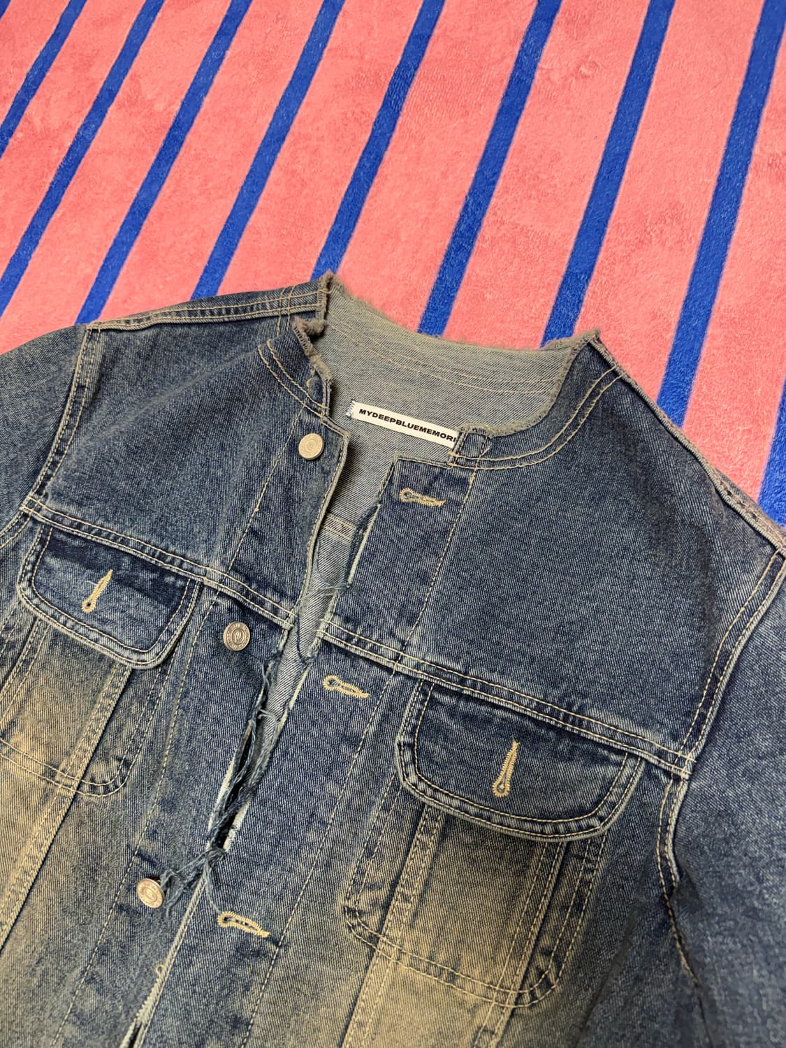 마니딥블루메모리즈 데님 청자켓 상품이미지3