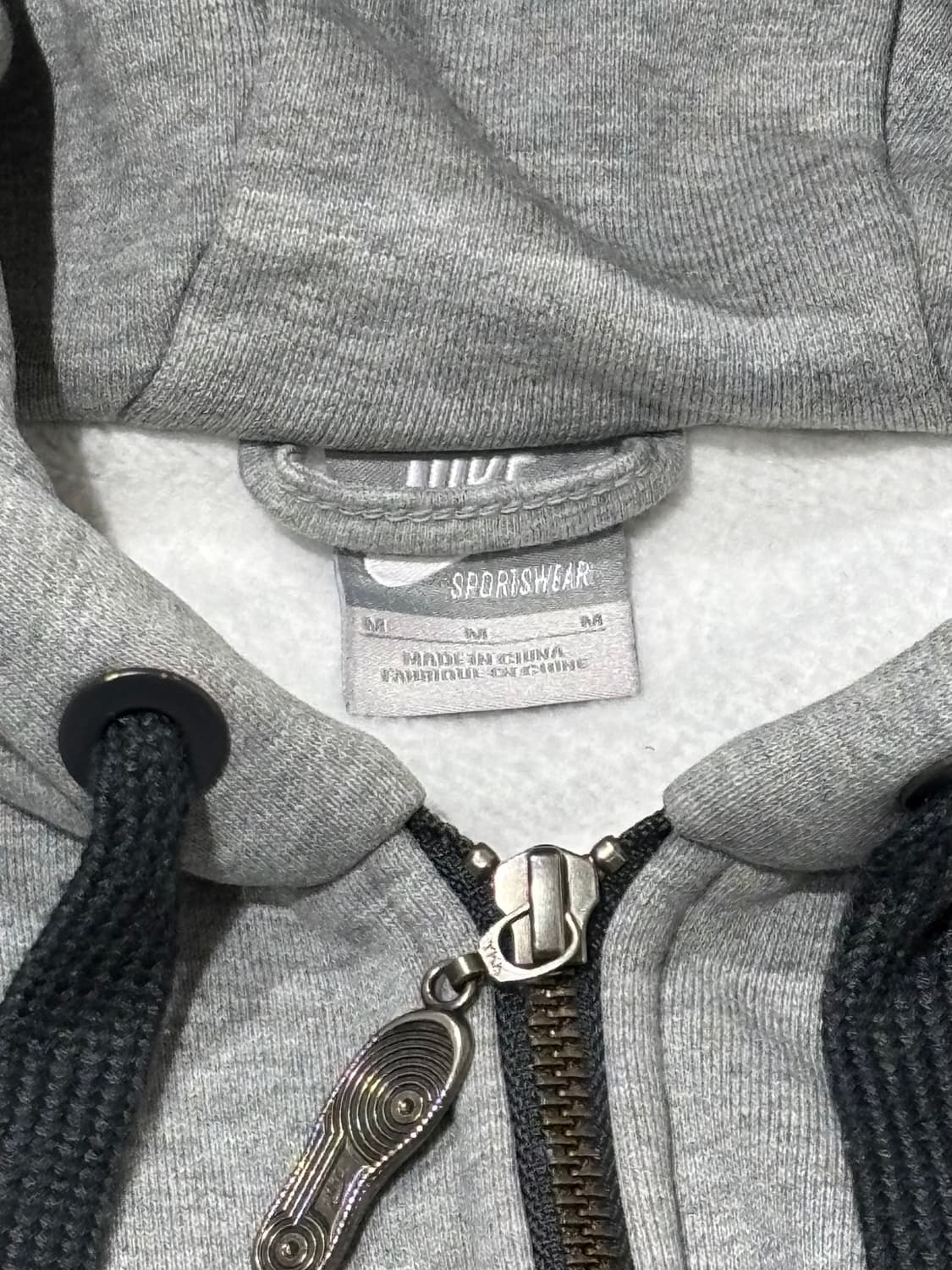 나이키 00‘s 그레이 헤비스웻 스우시 후드집업 상품이미지6