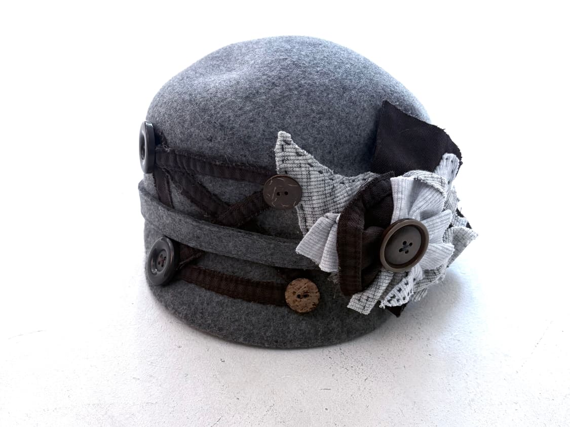 Antique patch flower napoleon riding cap 상품이미지1