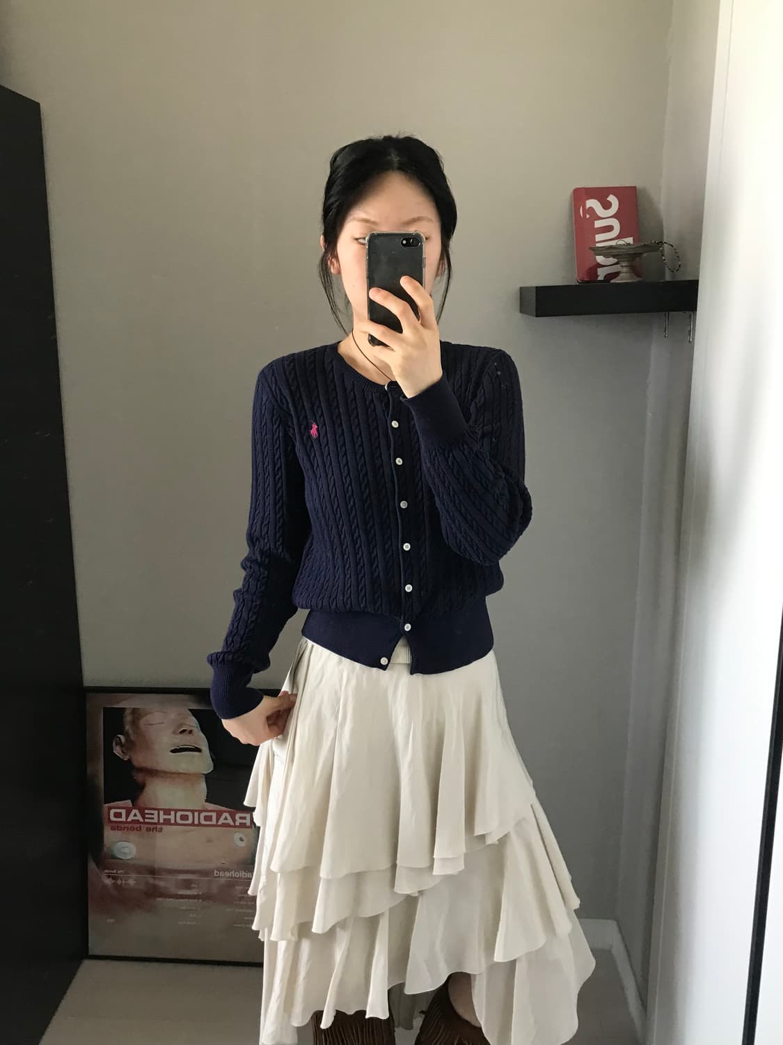 폴로 랄프로렌 포니로고 네이비 케이블 가디건 상품이미지2