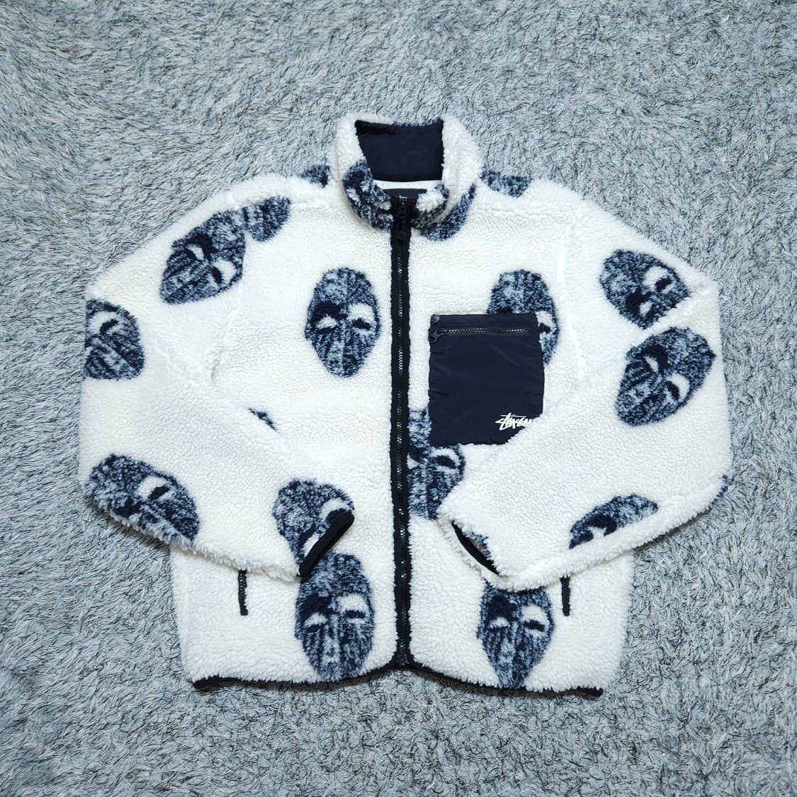 스투시) M 남자 마스크 쉐르파 플리스 / 왕눈이샵 상품이미지1