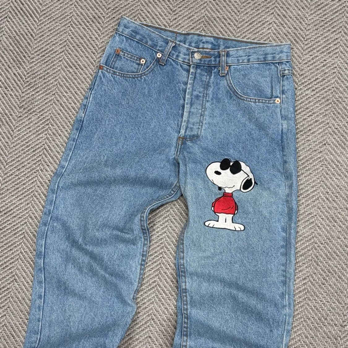 made in usa 빈티지 스누피 데님팬츠 v1098 상품이미지3