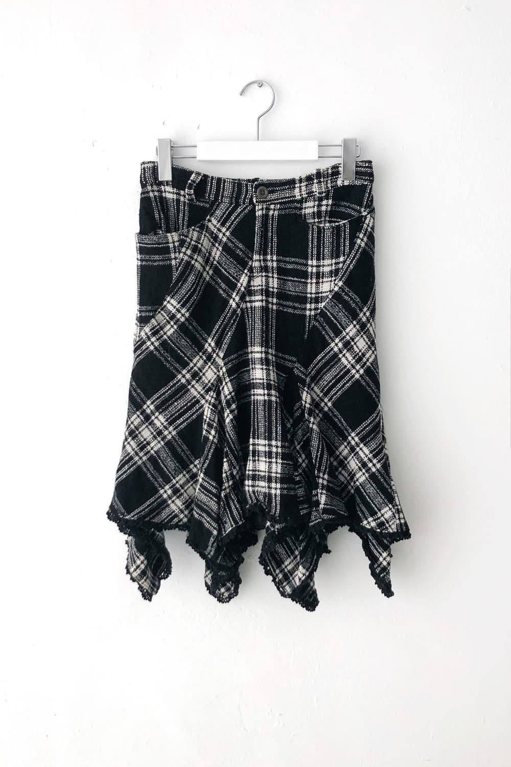 check flared skirt  상품이미지1