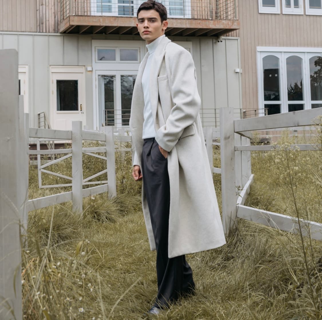 데꼬로소 테일러드 롱코트 Oatmeal 상품이미지4