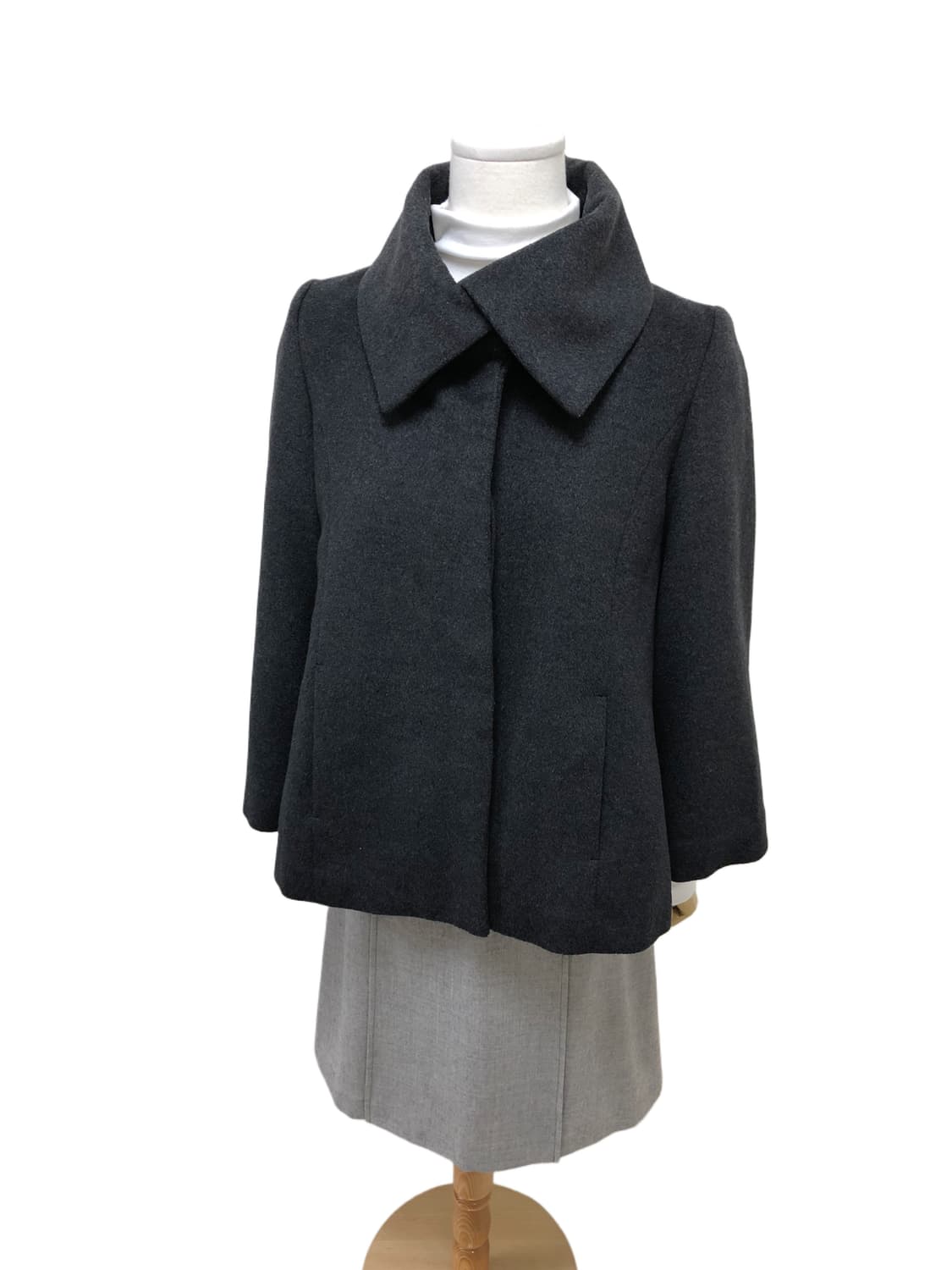 INDIVI 차콜 코트 상품이미지5