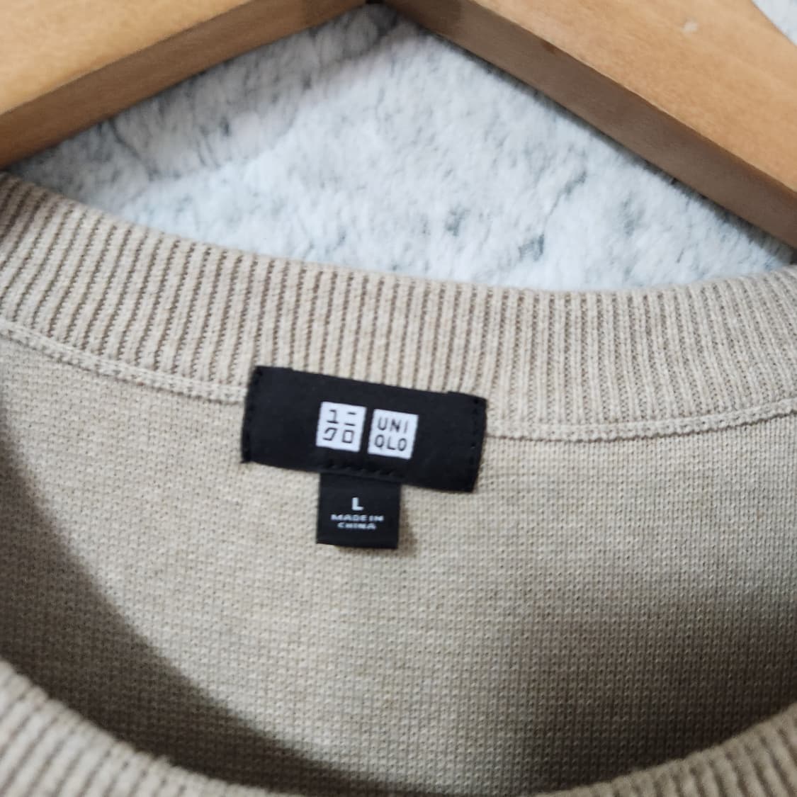 H846 [L] 유니클로 남성 라운드넥 니트 상품이미지2