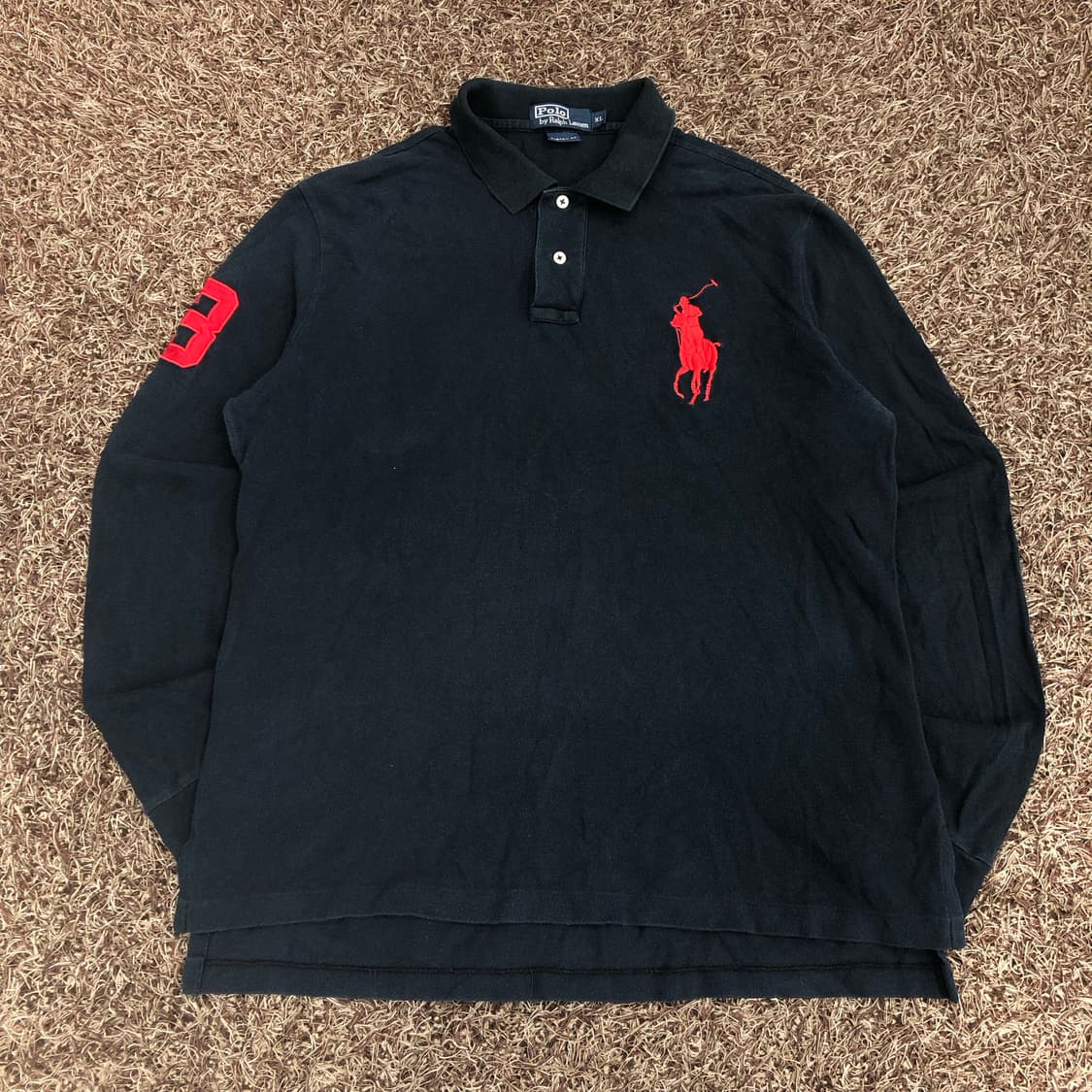 폴로 랄프로렌 빅포니 카라 롱슬리브 긴팔 티셔츠 상품이미지1