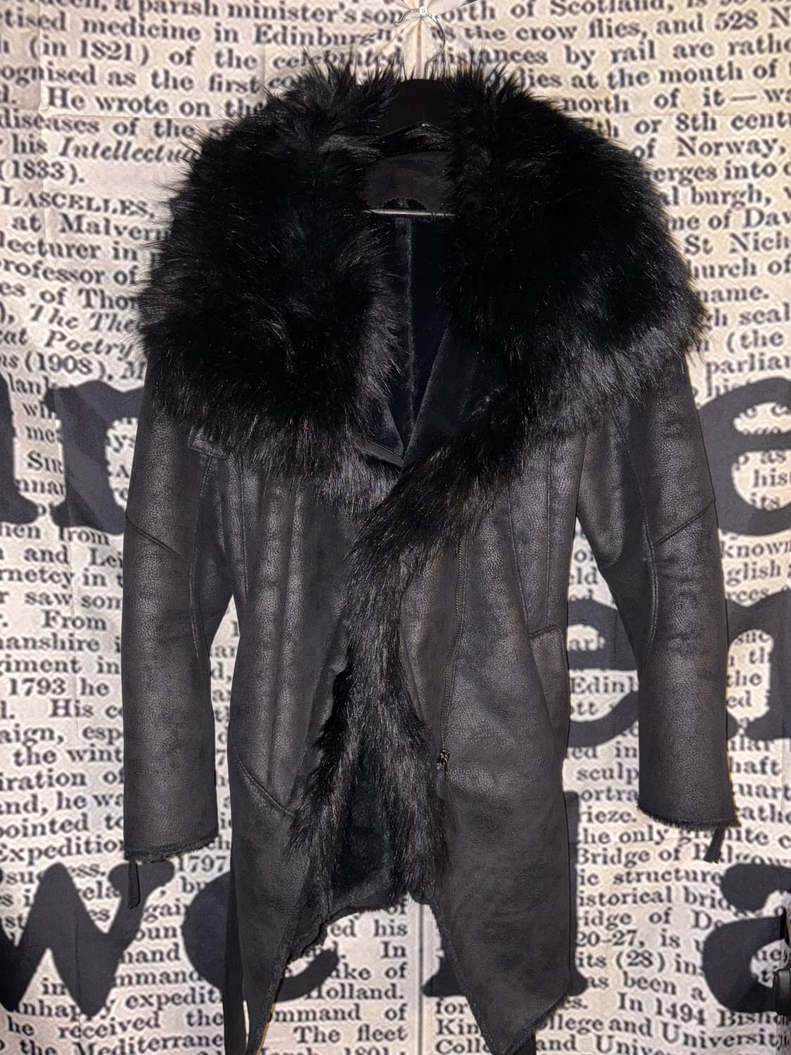 Noir Velvet Mustang fur jacket 상품이미지1