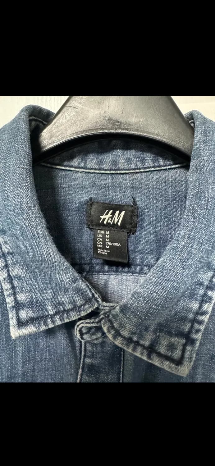 무료배송) h&m 흐앤므 데님 셔츠 상품이미지2