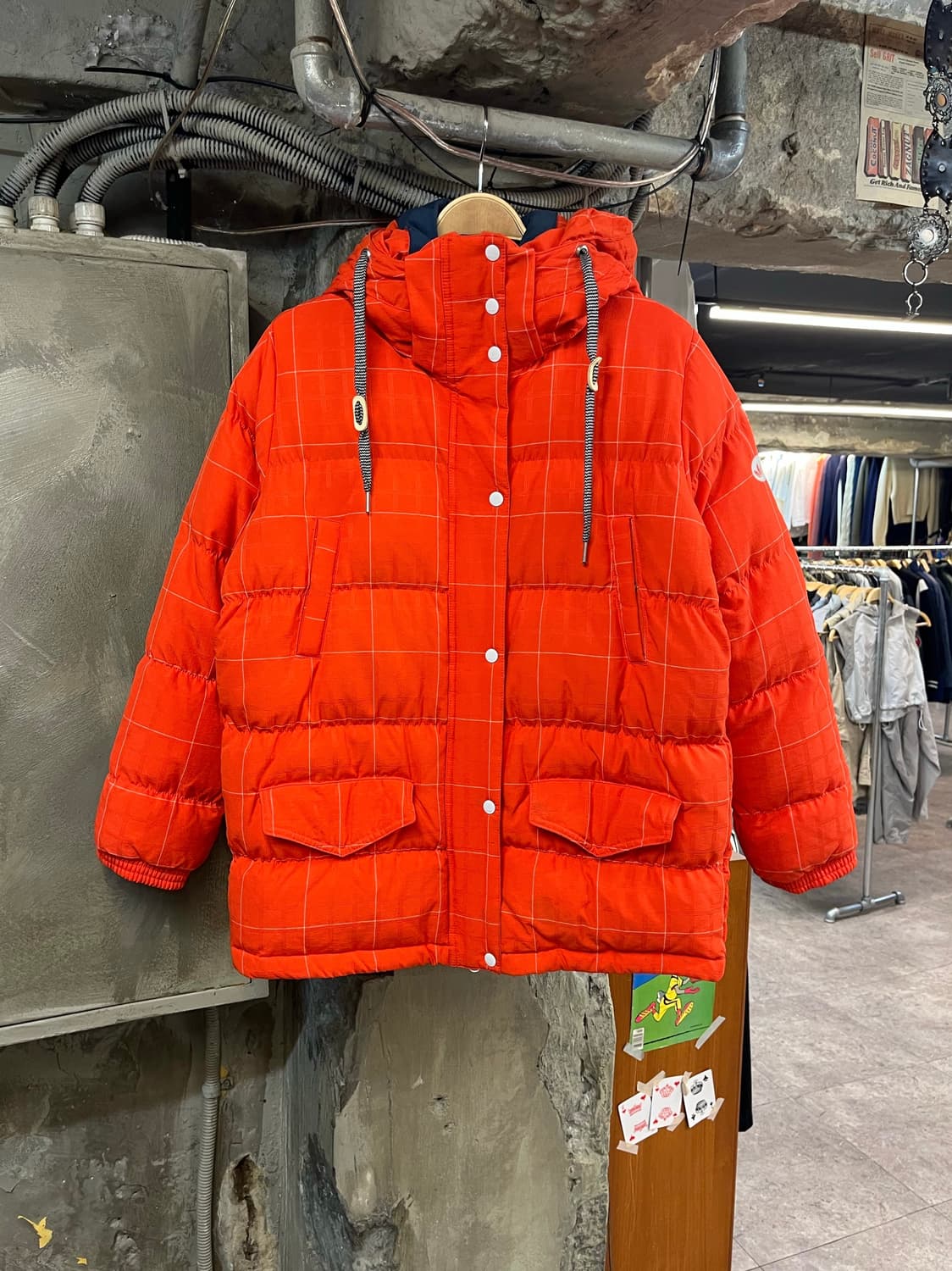 아디다스 덕 다운 후드 패딩 오렌지 90 #csz2189 상품이미지1