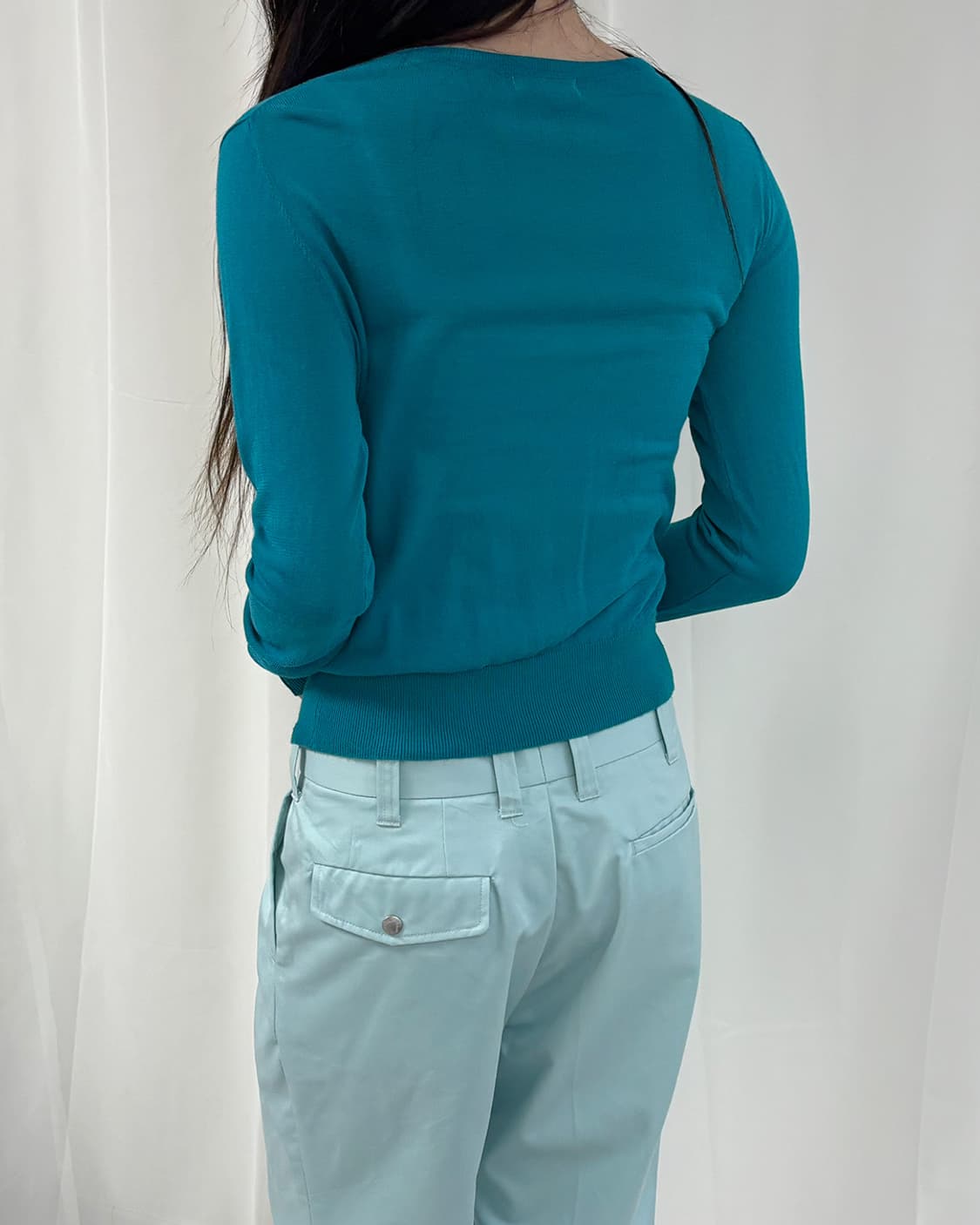 polar emerald diamond button-up cardigan 상품이미지3