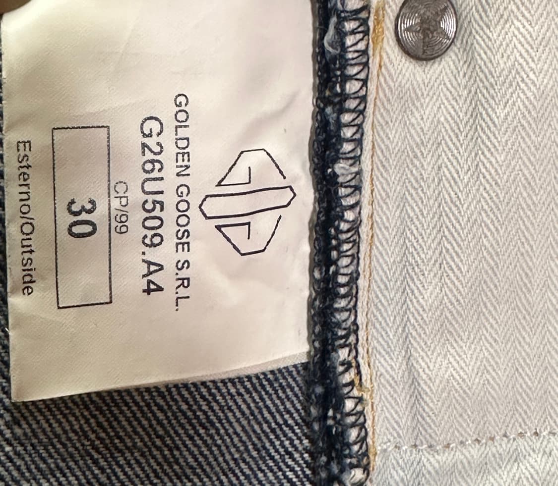 정품/이태리) 골든구스(GGDB) 'HAPPY' 빈티지 데님  상품이미지5