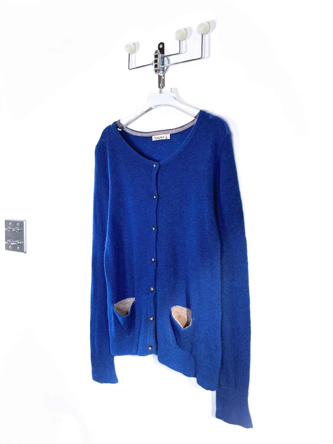 빈티지 블루 울 블렌드 가디건 상품이미지7