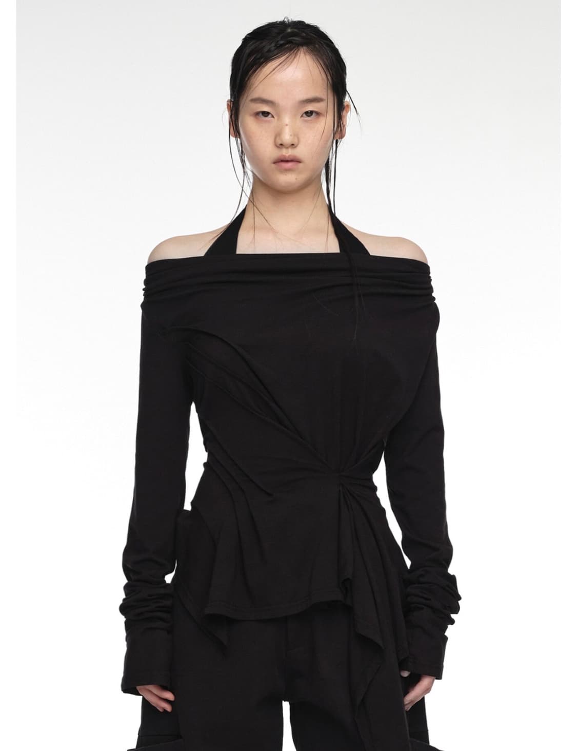 나체 드레이핑 롱슬리브 상품이미지1