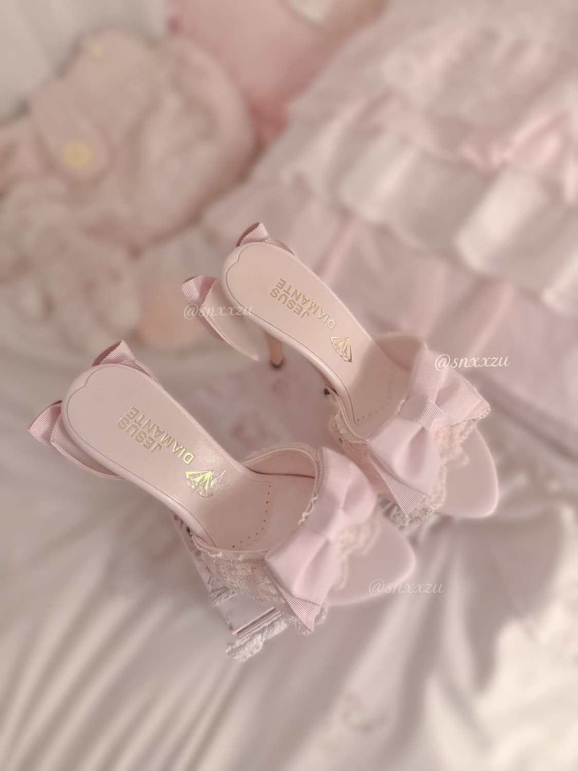 지저스디아망떼 핀터깔 핑크 구두힐 리즈리사 라떼갸루 히메카지 대장 빈티지 상품이미지4