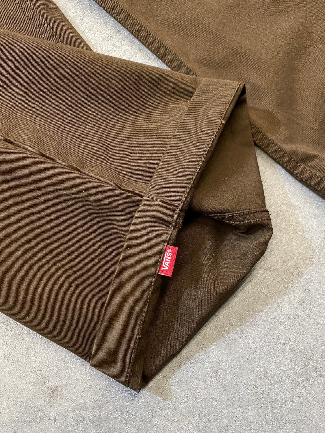 [36] Vans 반스 어센틱 브라운 배기핏 치노팬츠 상품이미지3