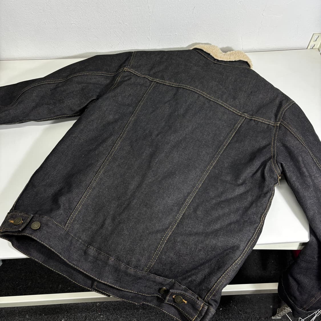 M 오네오라잇 양털안감 1세대 생지데님 쉐르파자켓 상품이미지3