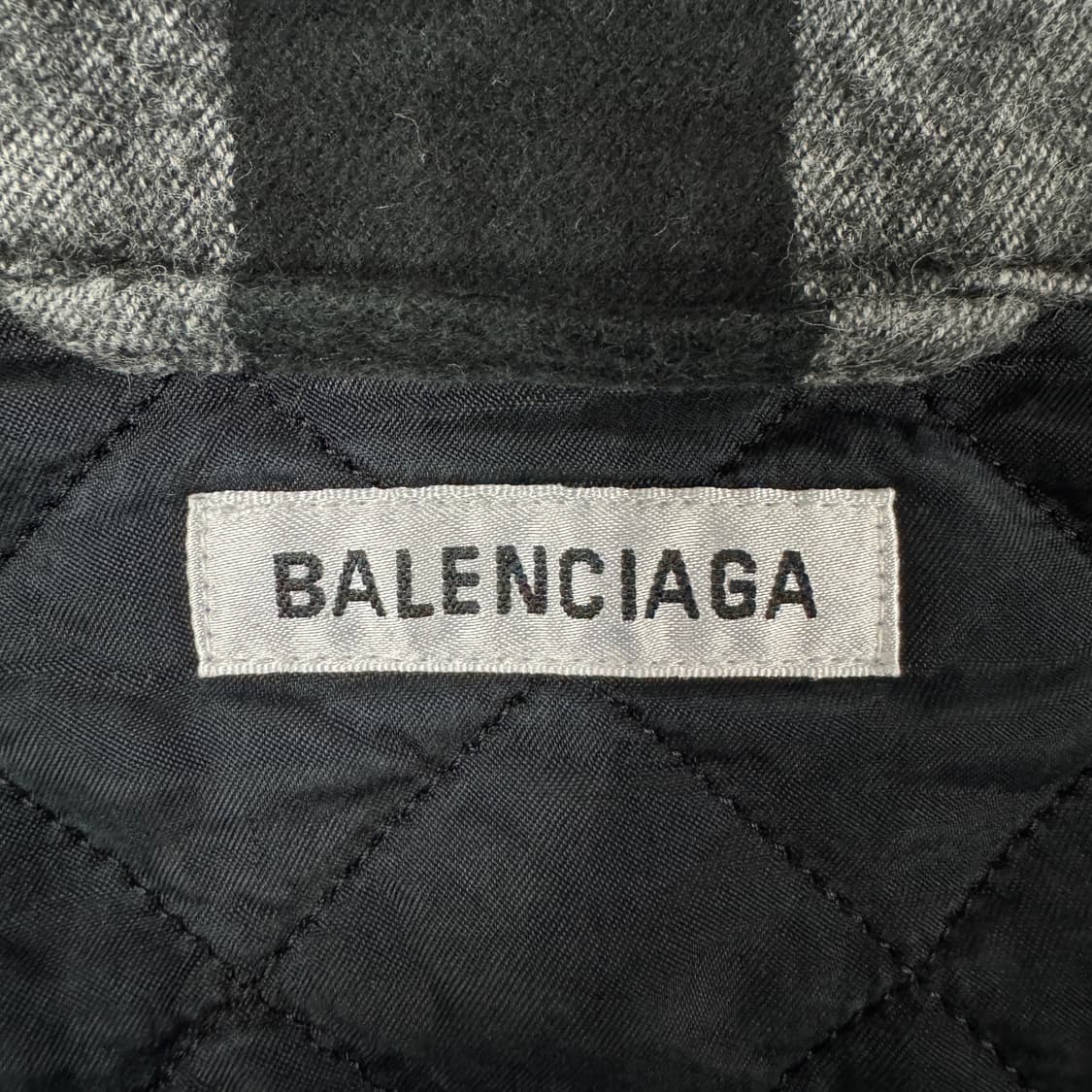 Balenciaga 발렌시아가 체크 플란넬 스윙 셔츠 자켓 상품이미지6