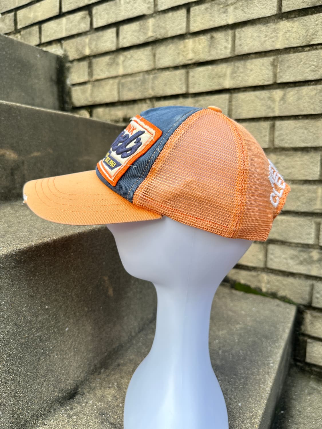None vintage orange trucker cap 상품이미지2