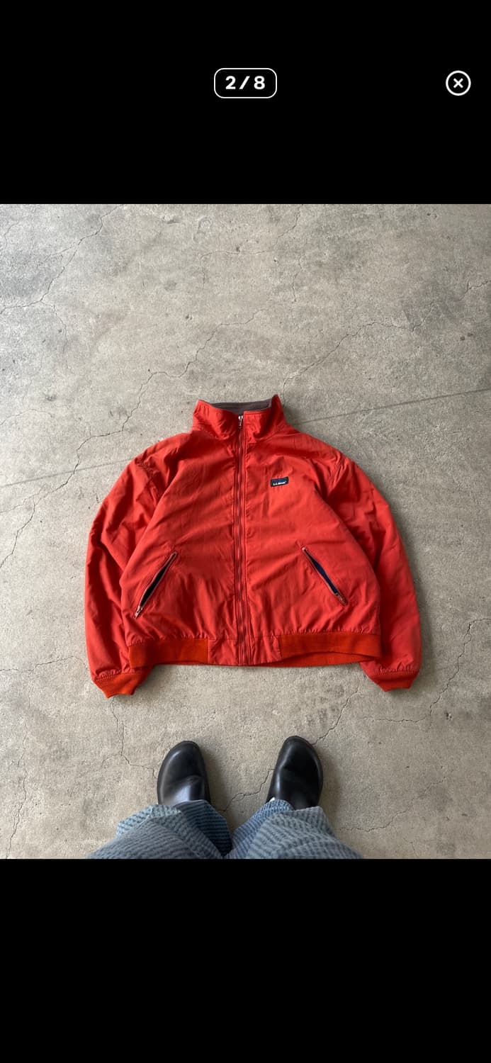 엘엘빈 웜업자켁,LL bean 웜업자켓(오렌지) L사이즈 상품이미지1