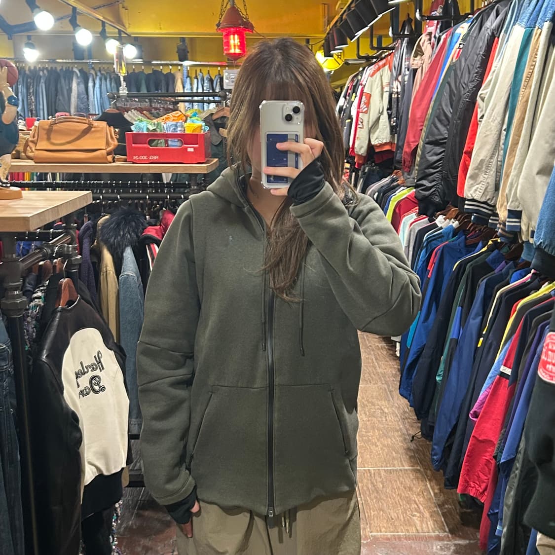 [HI] 조던 후드집업 카키 상품이미지1