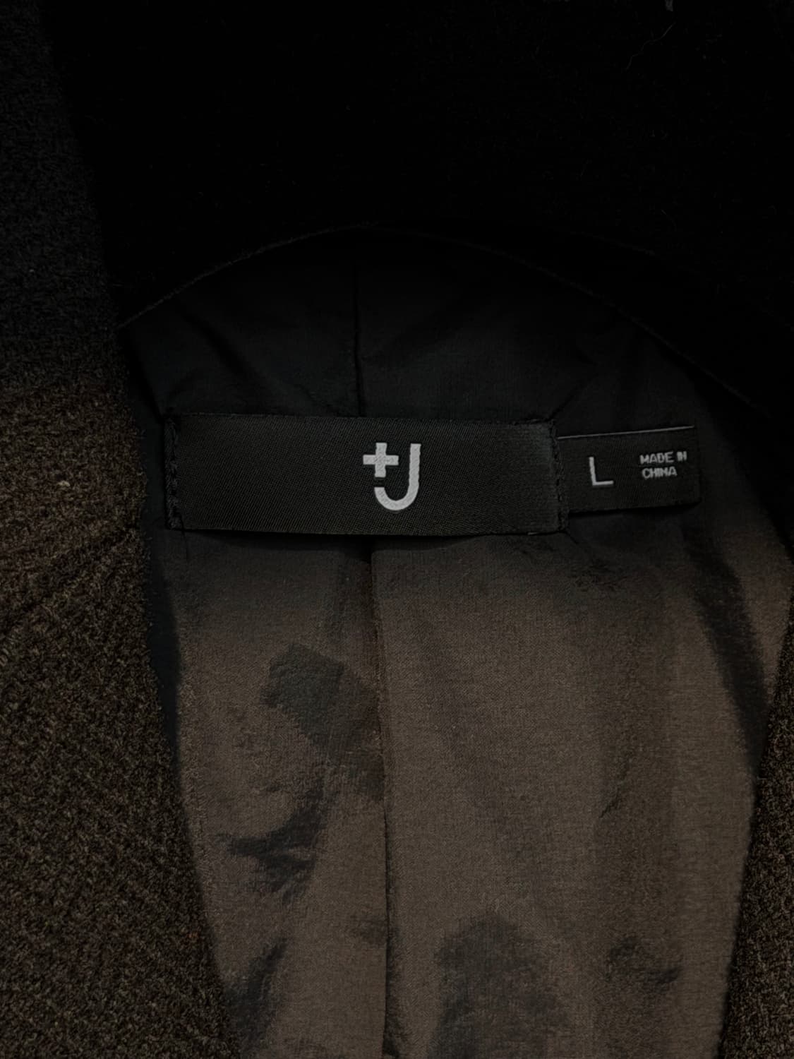 [L] 유니클로 질샌더 울블렌드 자켓 블랙 상품이미지6