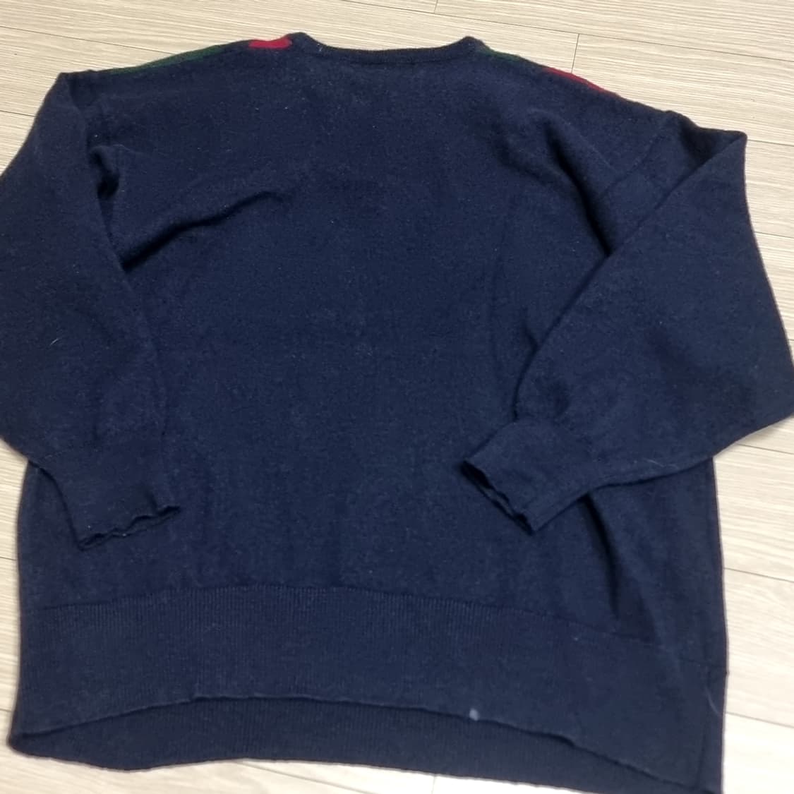 스코트랜드제 울100 프링글 아가일 체크 니트(95) 상품이미지4