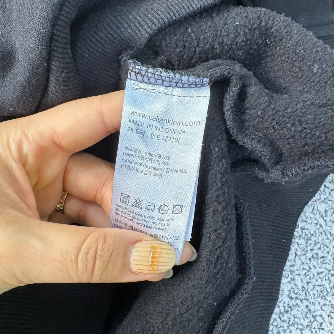 MM 캘빈클라인 기모 후드 집업 자켓 0413J 상품이미지4