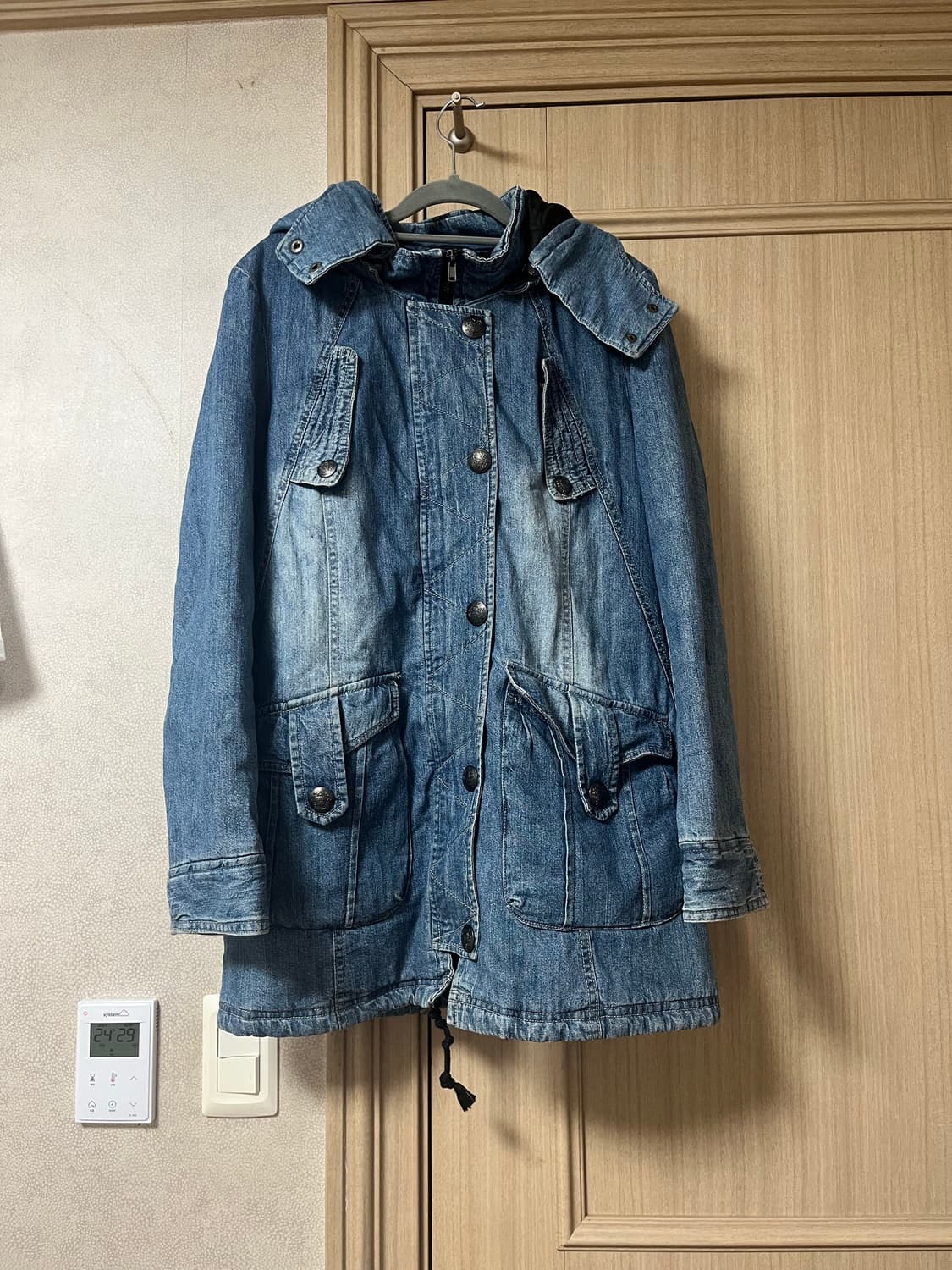 일브 갸루 청자켓 패딩 야상 점퍼 나나깔 러블리힙 펑크 빈티지 오네갸루 상품이미지2