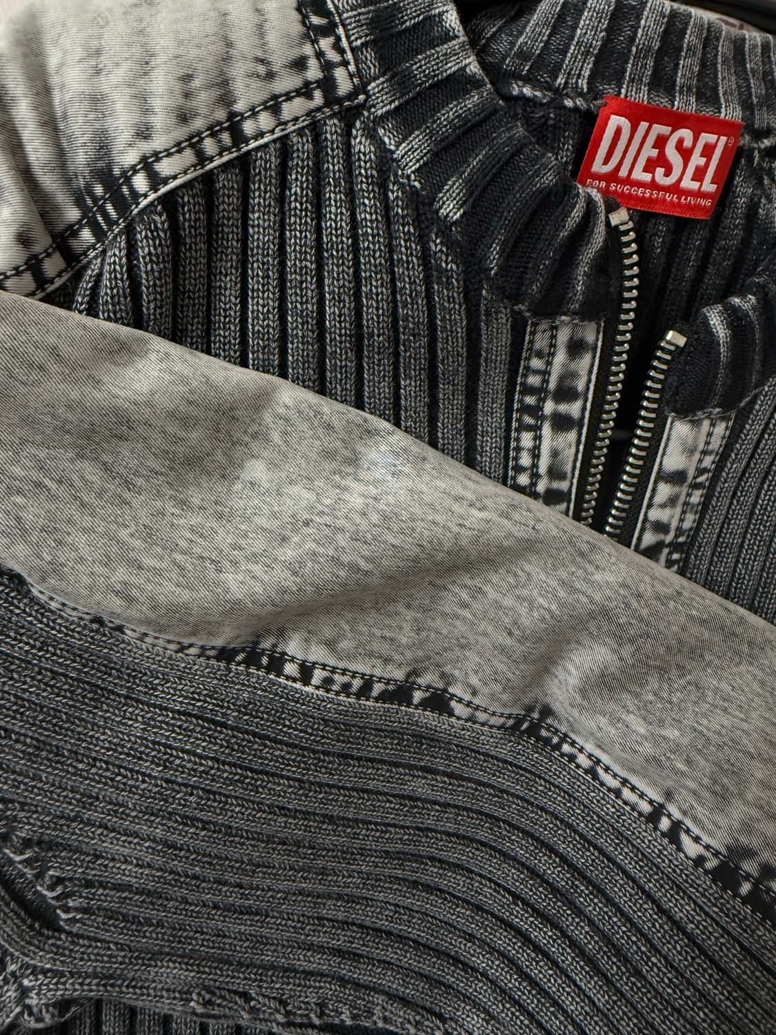 DIESEL 25FW 디젤 골지 집업 가디건  상품이미지6