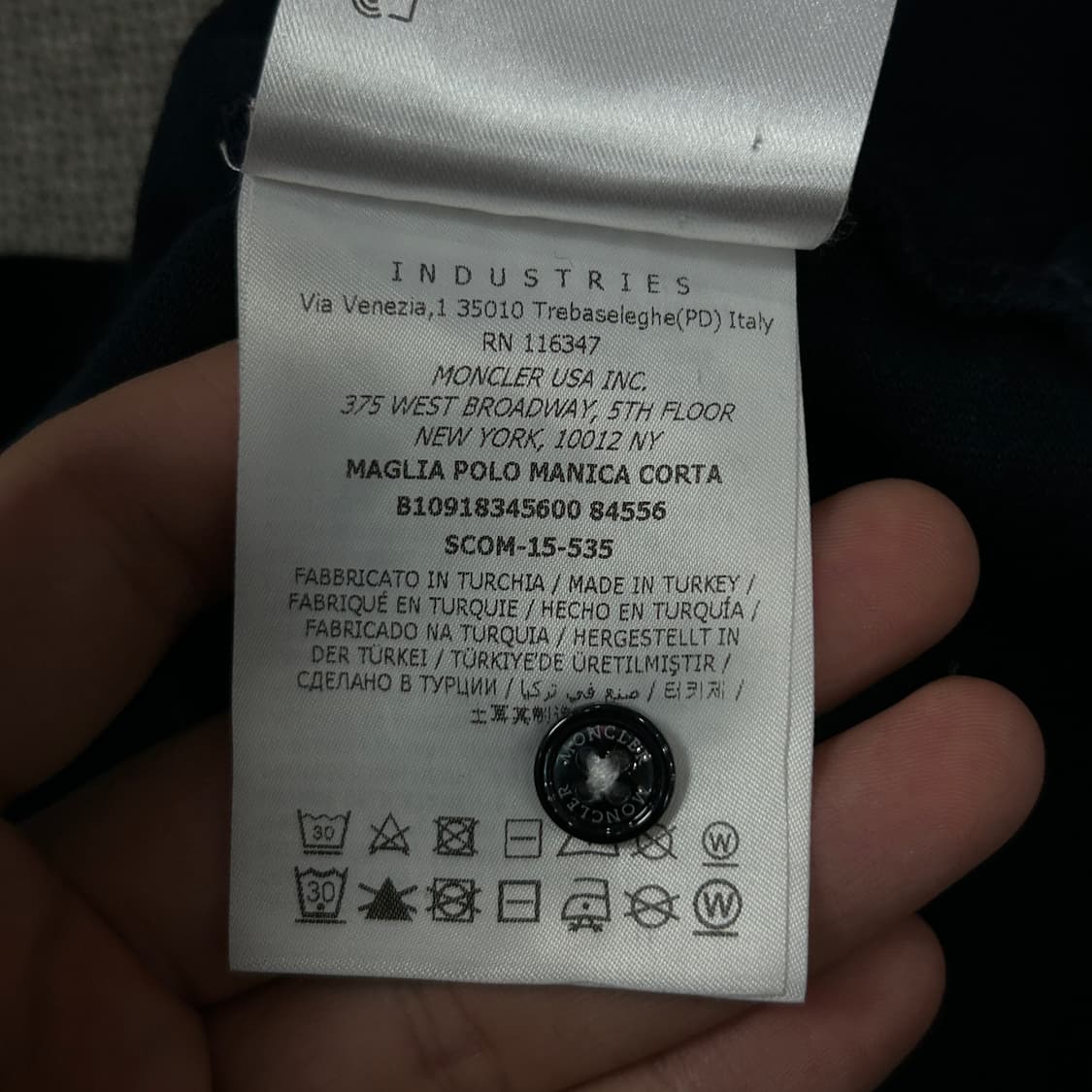 몽클레어 네이비 PK 카라티(L) 상품이미지5